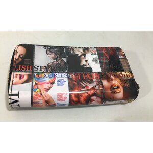 FASHION MAGAZINE ZIPPER WALLET